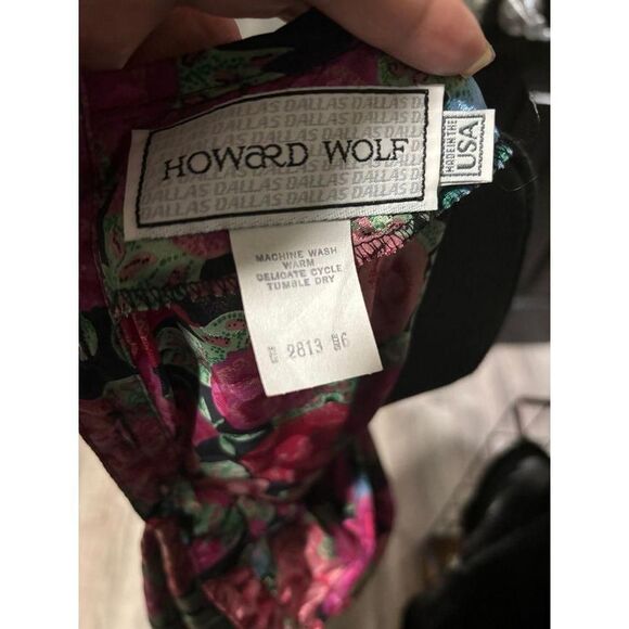 Vintage Howard Wolf paisley print blouse size 6 - Picture 3 of 7